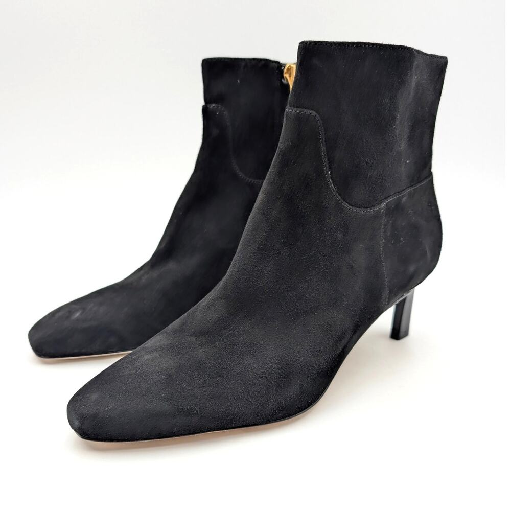 Veronica Beard Kelby Pointed Toe Ankle Bootie Women's Black Size US7M EU37.5